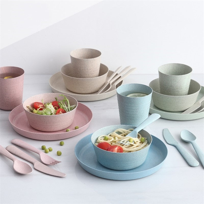 Portable Reusable Household Dishware Set