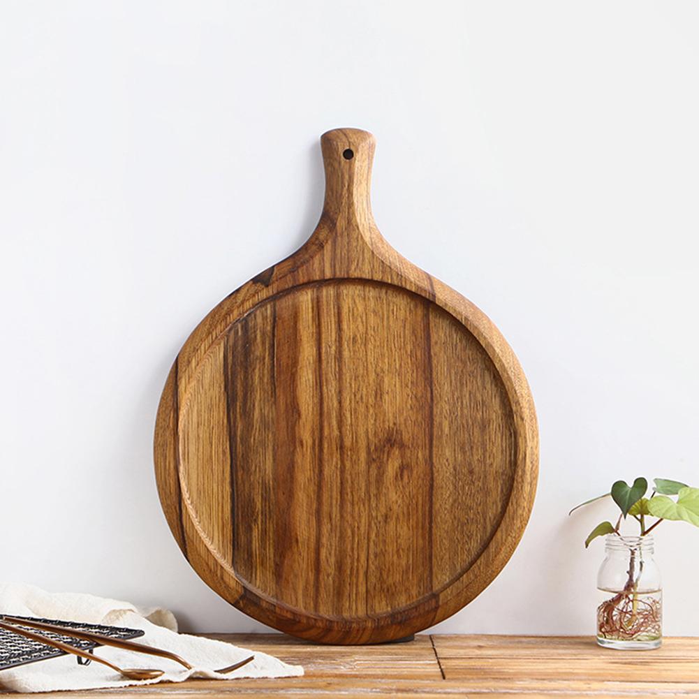Round Pizza Wooden Pizza Tray