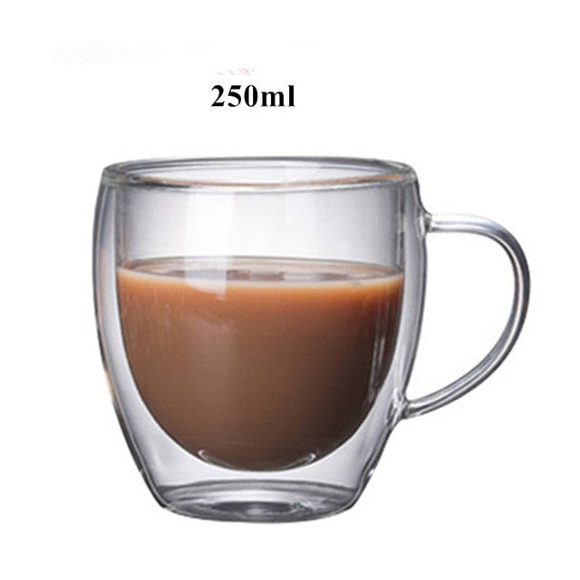 Glass Coffee Tea Cups