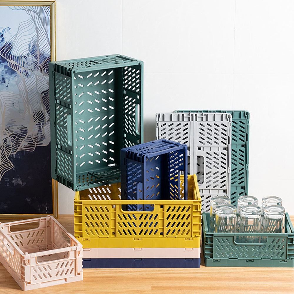 Collapsible Plastic Storage Crate