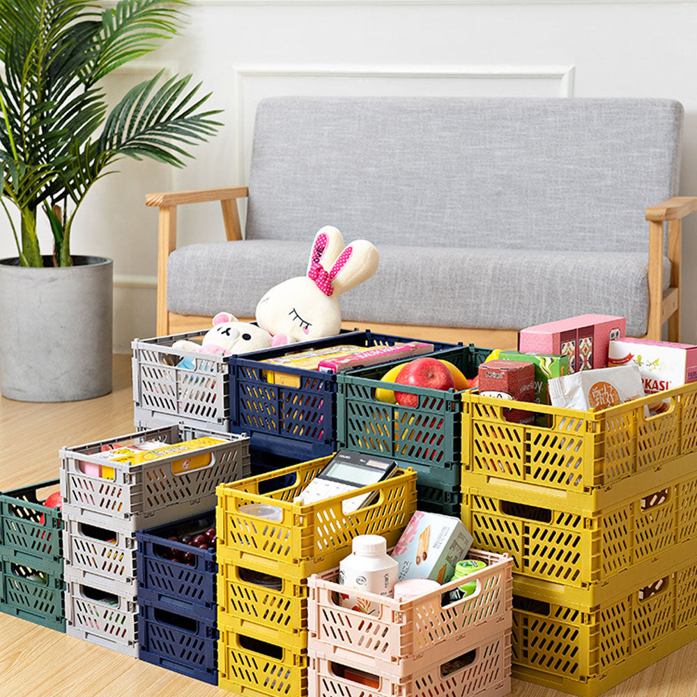 Collapsible Plastic Storage Crate