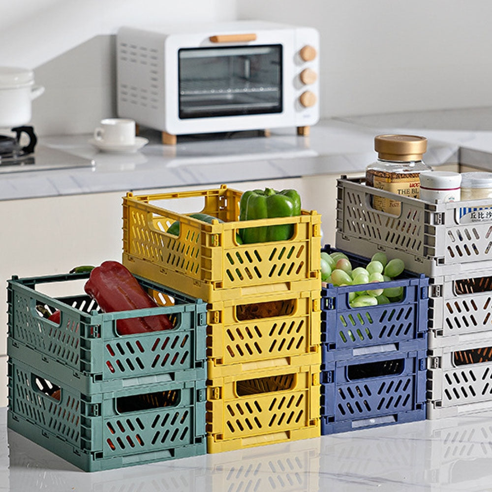 Collapsible Plastic Storage Crate