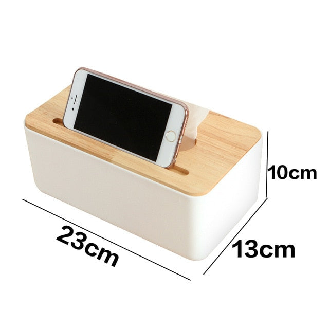 Wooden Plastic Tissue Box