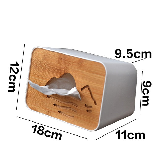 Wooden Plastic Tissue Box