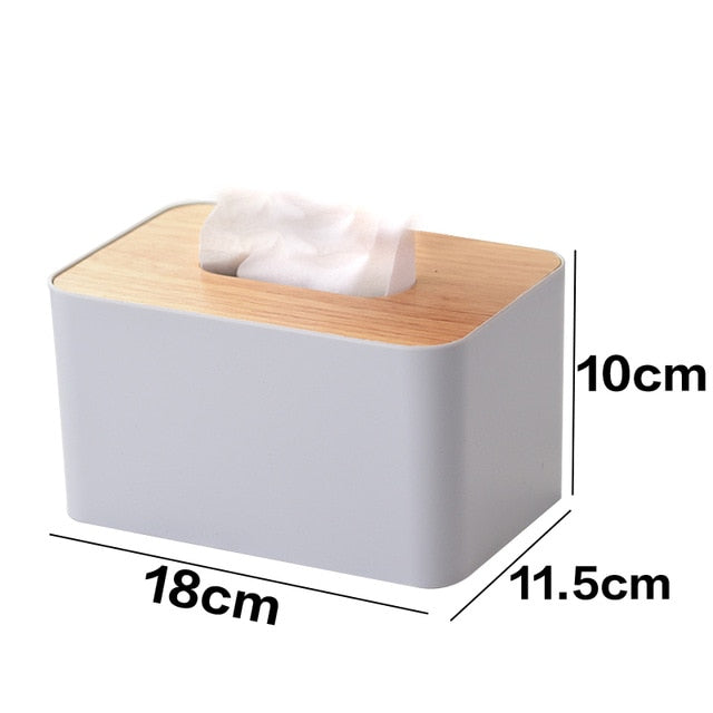 Wooden Plastic Tissue Box