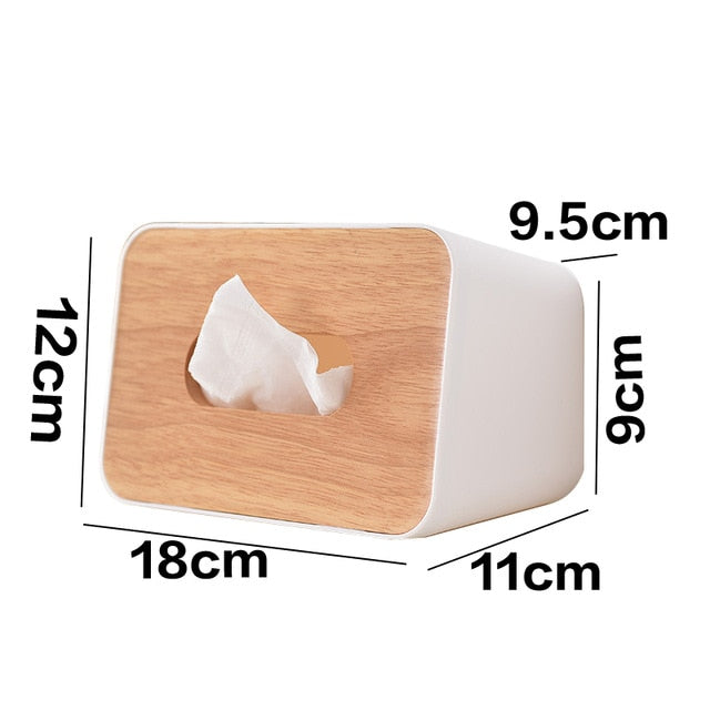 Wooden Plastic Tissue Box